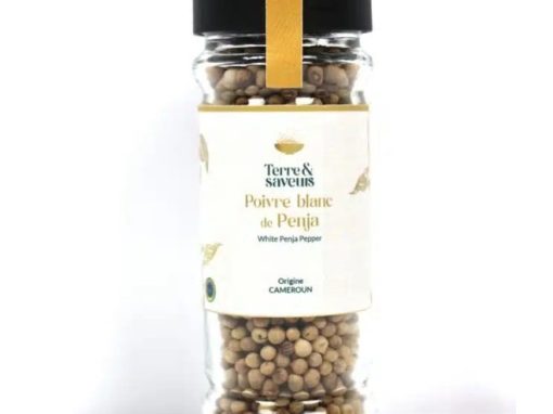 Poivre Blanc de Penja – Pot en verre 55g Poivre Blanc de Penja – Pot en verre 55g