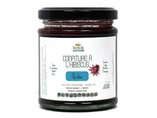 Confiture à l’hibiscus (Gelée) 200g Confiture à l’hibiscus (Gelée) 200g